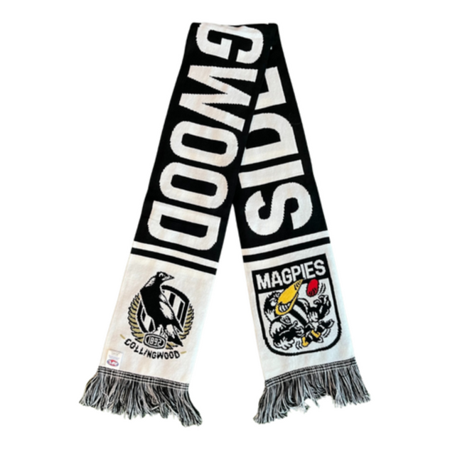 Collingwood Retro Mascot Scarf | Official Collingwood FC Merchandise