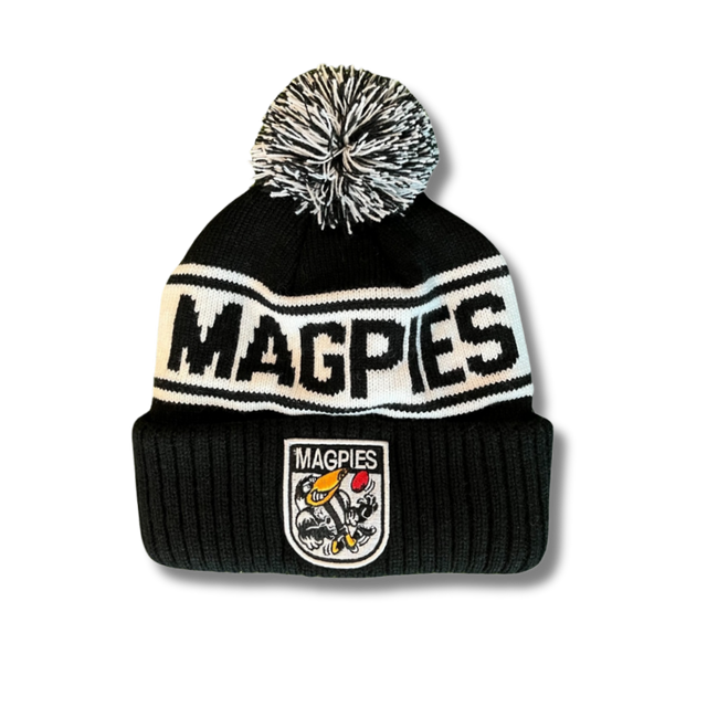 Collingwood Retro Youth Mascot Beanie Collingwood Retro Youth Mascot Beanie