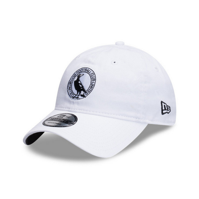 Collingwood New Era 9TWENTY Basic White Cap | Official Collingwood FC Merchandise