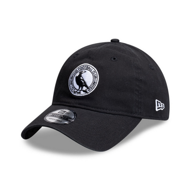 Collingwood New Era 9TWENTY Basic Black Cap | Official Collingwood FC Merchandise