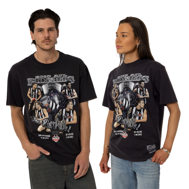 Collingwood Mitchell & Ness 2010 Rat Pack Tee | Official Collingwood FC Merchandise