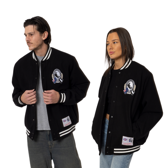 Collingwood Mitchell & Ness 2010 Premiers Bomber Jacket Collingwood Mitchell & Ness 2010 Premiers Bomber Jacket