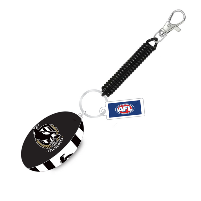 Collingwood Bungee Ball Keyring | Official Collingwood FC Merchandise