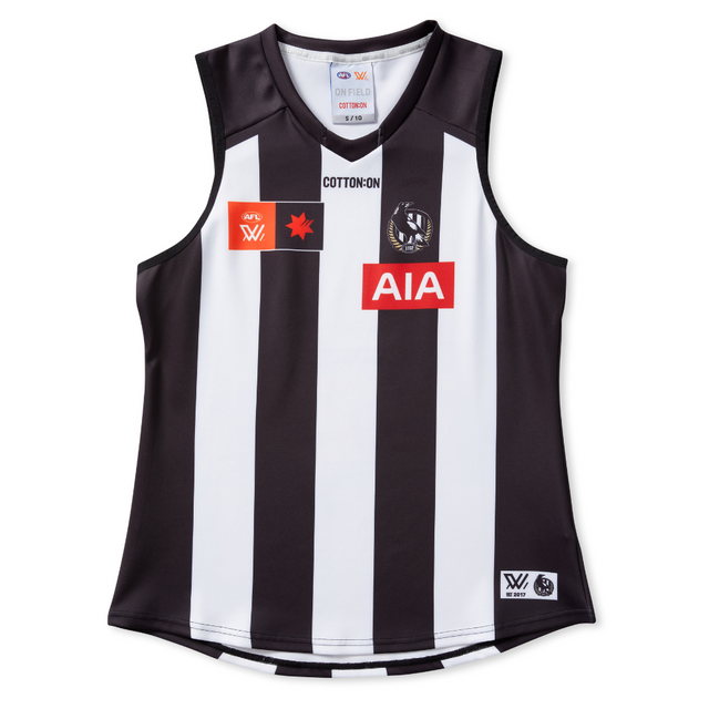Collingwood AFLW 2025 Womens Home Guernsey Collingwood AFLW 2025 Womens Home Guernsey