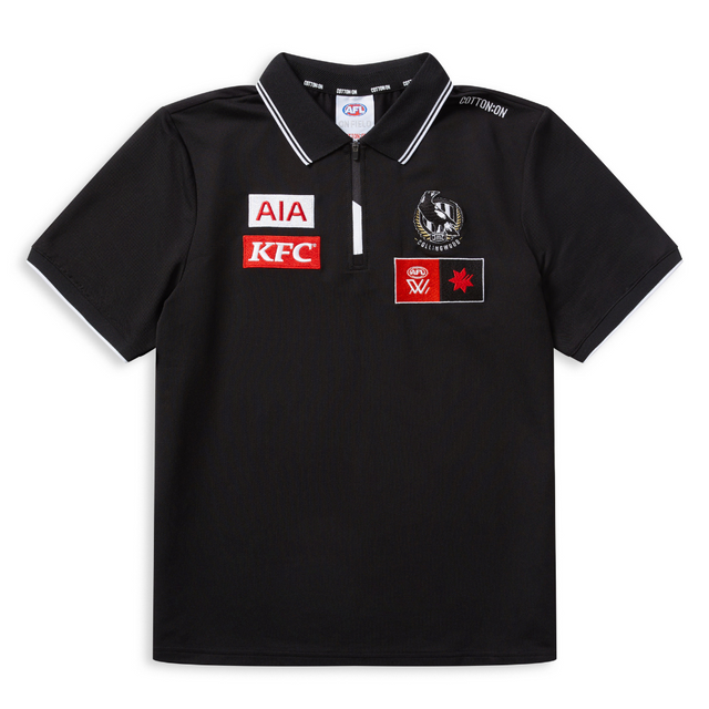 Collingwood 2025 AFLW Womens Media Polo | Official Collingwood FC Merchandise