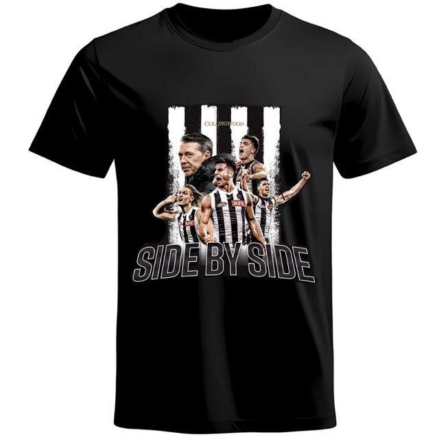 Collingwood 2025 Side By Side Finals Tee Collingwood 2025 Side By Side Finals Tee