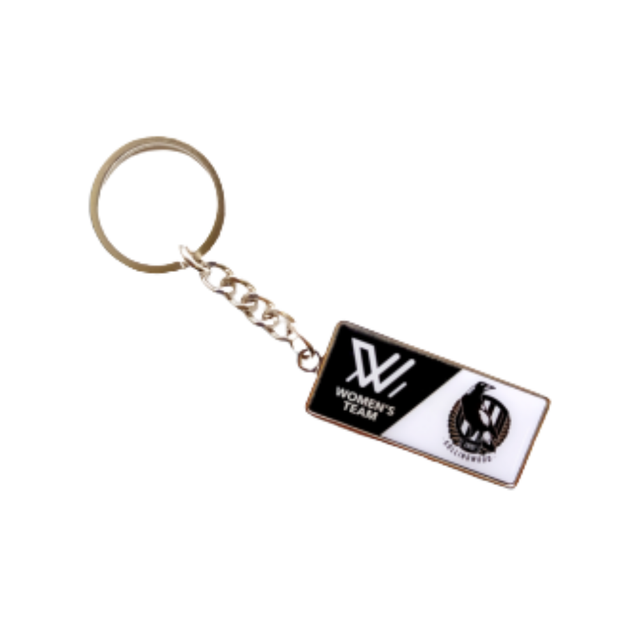 Collingwood AFLW Logo Keyring