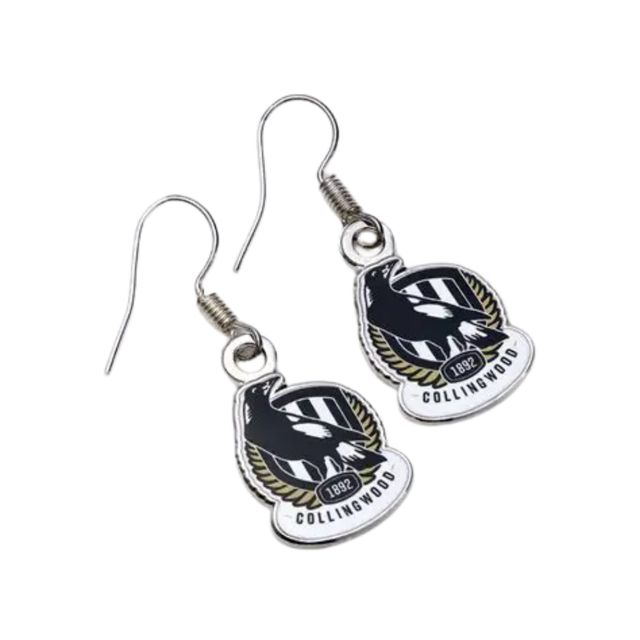 Collingwood Logo Earrings | Official Collingwood FC Merchandise