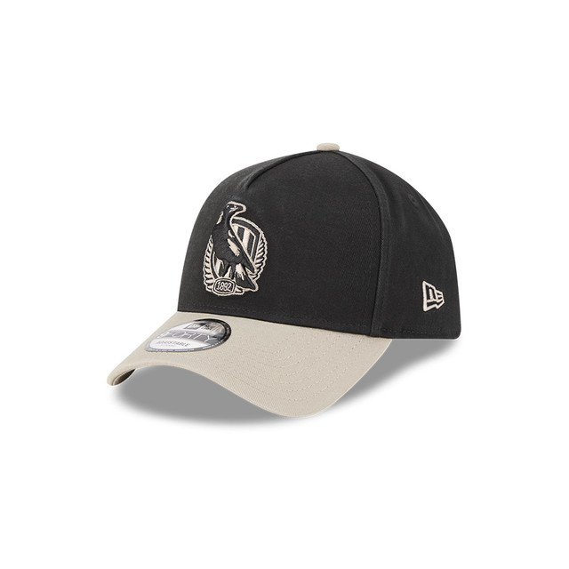 Collingwood New Era 9FORTY A-Frame 2-Tone Pebble Cap