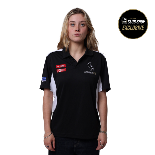 Collingwood 2026 Womens Member Polo | Official Collingwood FC Merchandise