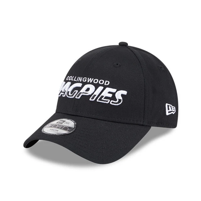 Collingwood New Era 9FORTY Youth Split Script Cap | Official Collingwood FC Merchandise