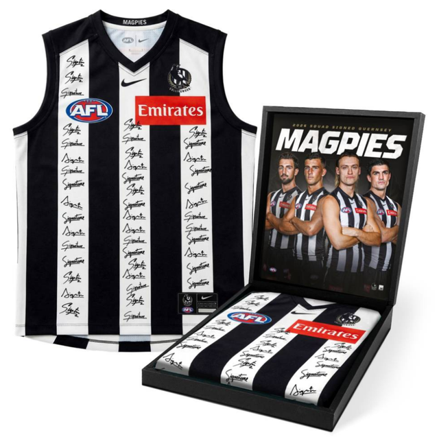 Collingwood 2026 Team Signed Boxed Guernsey