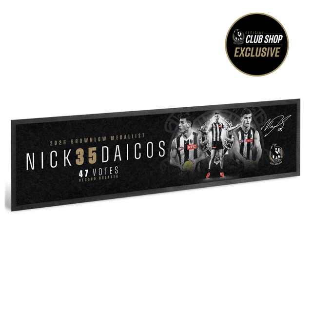 Collingwood Nick Daicos 2026 Brownlow Bar Runner