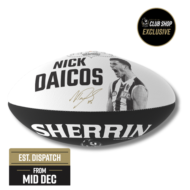 (PRE ORDER) Collingwood Nick Daicos 2026 Brownlow Size 3 PVC Football