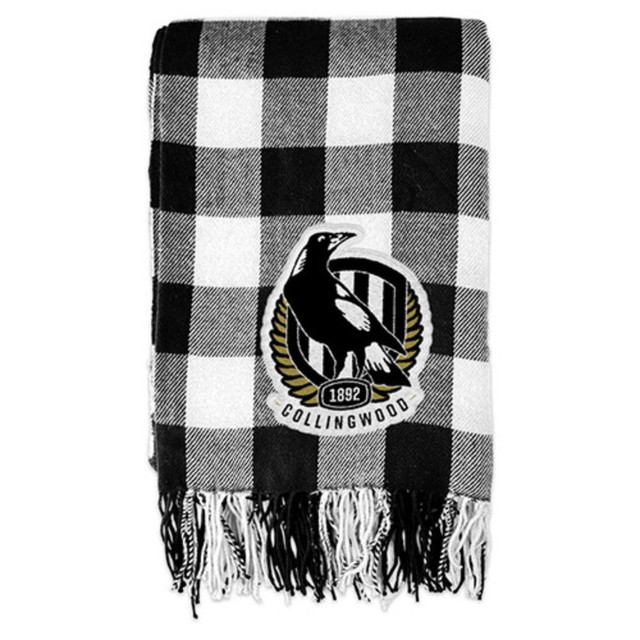 Collingwood Tartan Throw | Official Collingwood FC Merchandise