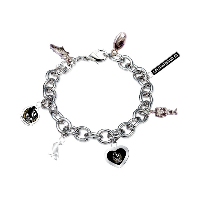 Collingwood Charm Bracelet | Official Collingwood FC Merchandise