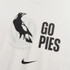 Collingwood 2025 Nike Womens White Graphic Tee | Official Collingwood FC Merchandise