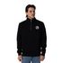 Collingwood Logo Basic 1/4 Zip Black Crew | Official Collingwood FC Merchandise
