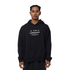 Collingwood Lifestyle Box Fit Black Hood | Official Collingwood FC Merchandise