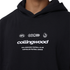 Collingwood Lifestyle Box Fit Black Hood | Official Collingwood FC Merchandise