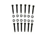 1/4" Stepped wheel studs & Big 1/2" Hex nuts (12 pack)