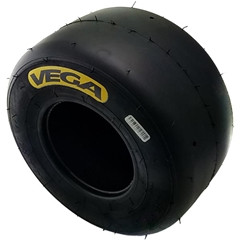 Vega XAS Yellow 460x5 QMA Left Side Tire XAS460QM - Karting Supply