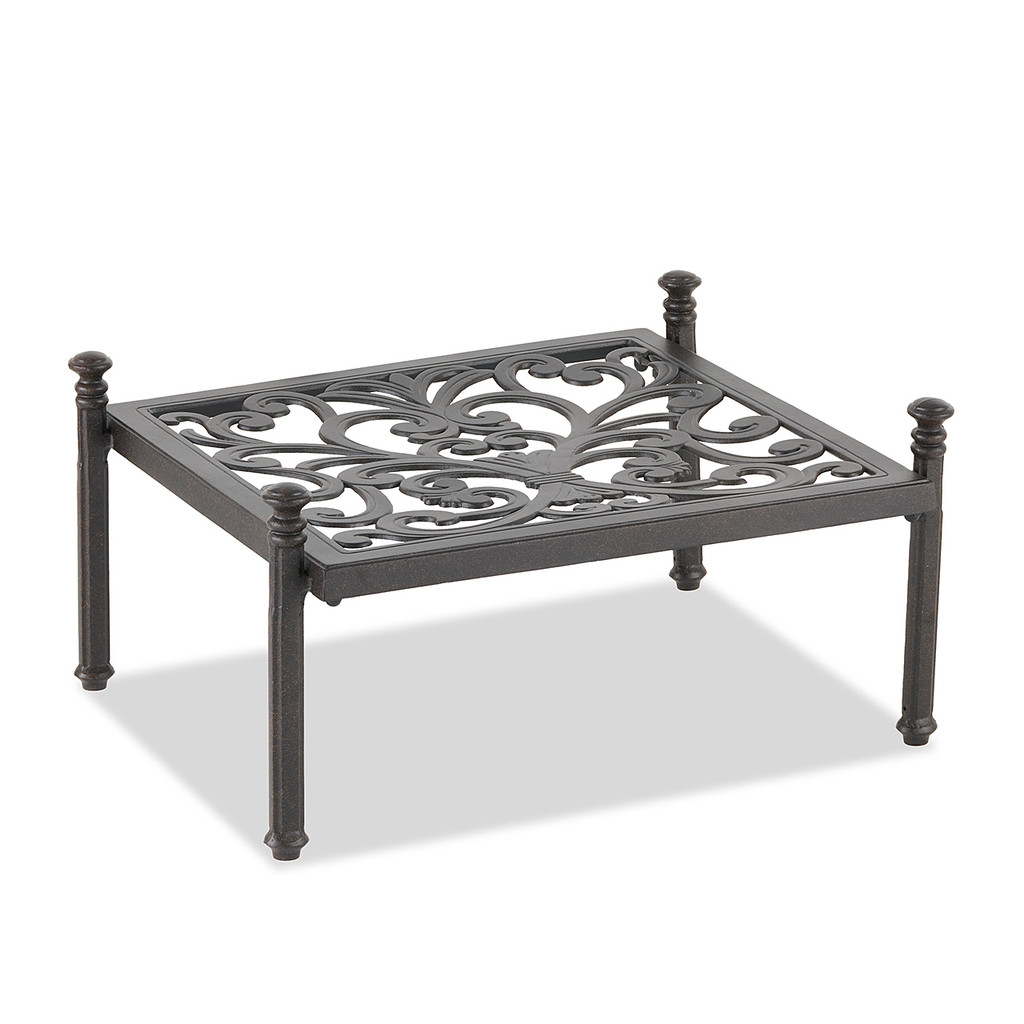 Same ornate metal coffee table from a slightly different angle