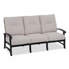 Lodge Aged Bronze Aluminum and Essential Flax Cushion 3 pc. Sofa Group with 48 x 32 in. Coffee Table