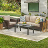 Aspen Outdoor Wicker with Cushions 3 Pc. Sofa Group