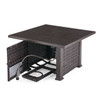 Tangiers Outdoor Wicker 42 in. Sq. Gas Fire Pit Coffee Table