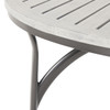 Metro Meteor Aluminum 52 in. D Slat Top Dining Table