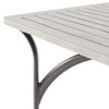 Metro Meteor Aluminum 84 x 42 in. Rect. Slat Top Dining Table