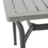 Metro Meteor Aluminum 52 x 30 in. Slat Top Coffee Table