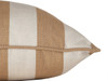 Maxim Heather Beige Stripe Sunbrella 18 x 18 in. Throw Pillow