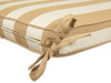 20 x 20 in. Maxim Heather Beige Stripe Sunbrella Seat Cushion