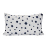 Starburst Ikat Indigo and Spectrum Indigo 20 x 12 in. Back Lumbar Pillow