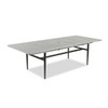 Metro Meteor Cast Aluminum 76-100 x 42 in. Double Extension Dining Table