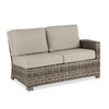 Contempo Husk Outdoor Wicker with Cushions 5 Piece Sectional Group + 65 x 34 in. Lounge Table