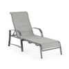 Capri Aluminum and Padded Sling Chaise Lounge