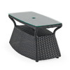 Terrace Outdoor Wicker 32 x 18 in. Umbrella Side Table -