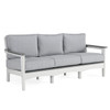 Farmhouse Polymer with Cushions 4 Pc. Sofa Group + Club Chairs + 48 x 24 in. Coffee Table