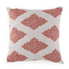 Canvas Persimmon and Royal Pointe Pomegranate 18 in. Sq. Throw Pillow