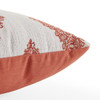 Canvas Persimmon and Royal Pointe Pomegranate 18 in. Sq. Throw Pillow