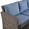 Venice Silver Oak Outdoor Wicker with Cushions 3 Piece Sectional