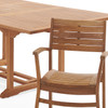 Warwick Teak with Cushions 7 Piece Dining Set + Bristol 67-87 x 47 in. Table