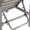 Soho Slate Grey Aluminum with Cushions 3 Piece Chaise Lounge Set + 22 in. Sq. End Table