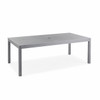 Soho Slate Grey Aluminum 84 x 44 in. Slat Top Dining Table