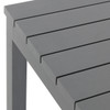 Soho Slate Grey Aluminum 46 in. Sq. Slat Top Dining Table