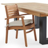 Warwick Teak with Cushions 9 Piece Dining Set + Balencia 87-118 x 47 in. Extension Table