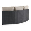 San Lucas Outdoor Wicker with Cushions Armless Contour Sofa Sectional